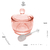 Imagem do Meleira de Cristal com Colher Pearl Rosa 10cm x 8cm x 7cm