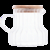 Jarra de Vidro Borossilicato com Tampa de Bambu Classic 500ml - Lyor