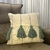 Capa de almofada Boho Dupla Face com Pompom Frontal 45x45cm - Verde Pistache - comprar online