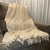 Manta decorativa em algodão 2,40x1,80 - Cru - loja online