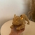 Escultura Cachorro Bulldog Dourado com strass em Resina- 18x8x9cm - loja online