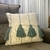 Capa de almofada Boho Dupla Face com Pompom Frontal 45x45cm - Verde Pistache