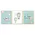 Kit 3 Quadros Decorativos Tema Infantil Quarto Bebe Desenhos Azuis em Moldura Caixa 30x40cm - comprar online