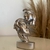 Imagem do Escultura Rostos Prata em resina - 15x6,5x4cm