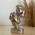 Escultura Rostos Prata em resina - 15x6,5x4cm na internet