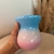 Cuia de Chimarrão em Madeira Degradê - Azul com Rosa - comprar online