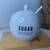 Açucareiro de porcelana com colher - comprar online