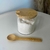Pote de vidro com tampa e colher - comprar online