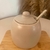 Açucareiro bege em porcelana com colher - loja online