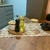 Jogo americano com trilho de mesa - 7 peças na internet