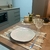 Jogo americano com trilho de mesa - 7 peças