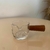 Molheira em vidro com cabo de madeira 50ml
