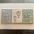 Kit 3 Quadros Decorativos Tema Infantil Quarto Bebe Desenhos Azuis em Moldura Caixa 30x40cm