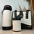 Kit de Mateira com Garrafa Térmica e Porta erva Off White - 4 Peças