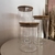 Imagem do Pote de Vidro Hermético 1400ml com Tampa de Bambu - 23x10cm