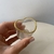Copo shot coração borda dourada na internet