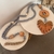 Colar de mesa decorativo folha azul com 1,70 metros