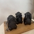 Trio de Ouriço Porco Espinho Sabedoria em Cimento Preto Mart - 12x7x7cm na internet