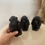 Trio de macacos da Sabedoria em cimento Preto Mart - Ateliê Arte & Decor | CASA & DECORAÇÃO 