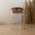 Pote de Vidro Hermético 250ml com Tampa e Colher de Bambu - 10x6,5cm