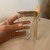 Pote de Vidro Hermético 250ml com Tampa e Colher de Bambu - 10x6,5cm - comprar online