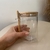 Pote de vidro hermético com tampa e colher de bambu 550ml - 10,5x8,5x12cm - comprar online
