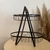 Fruteira oval em metal com dois andares 32,5x18cm