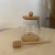 Meleira em vidro com base de bambu e pegador de mel 270ml na internet