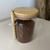 Imagem do Pote de vidro com tampa hermetica de bambu e colher