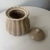 Açucareiro de Porcelana Pétala Cinza Matt 10,5cm x 8,5 cm - Ateliê Arte & Decor | CASA & DECORAÇÃO 