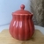 Açucareiro de Porcelana Pétala Vermelho Matt - 10,5cm x 8,5 cm