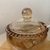 Meleira de Cristal com Colher Pearl Âmbar 10cm x 10cm x 11,5cm - comprar online