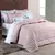 Edredom Queen Percal 180 Fios Algodão 07 Peças - Rosa com branco na internet