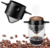 Imagem do Mini Filtro Coador de café reutilizável para xícara, jarra, caneca em plástico e aço inox
