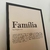 Quadro Decorativo Com moldura Preta Familia - 40x60cm - comprar online