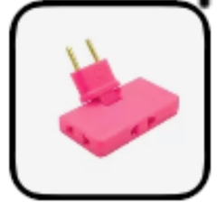 adaptador de tomada giratorio com tres plugues - Outlet Do Povo