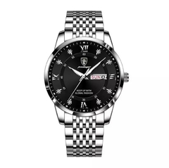 relogio fino sport com aço inoxidável