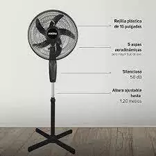 VENTILADOR DE PEDESTAL PRACTIKA PRKT-16" en internet