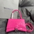 Bolsa de Grife Hourglass crocodilo pink 22cm