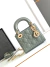Bolsa Lady Dior mini cinza