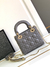 Bolsa Lady Dior mini cinza - comprar online