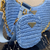 Bolsa P*ada Re-Edition ráfia azul - Meu Closet de Luxo