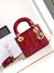 Bolsa Lady Dior mini vermelha