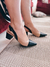 scarpin aberto salto bloco baixo (VEGANO CRENTE CHIC) - MF vendas