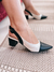 scarpin aberto salto bloco baixo (VEGANO CRENTE CHIC) - loja online