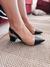 Imagem do scarpin aberto salto bloco baixo (VEGANO CRENTE CHIC)