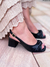 Peeptoe Nara sandalia com detalhe em nó