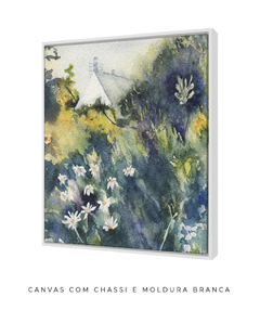 Quadro Decorativo Aquarela Casa na Floresta na internet