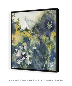 Imagem do Quadro Decorativo Aquarela Casa na Floresta