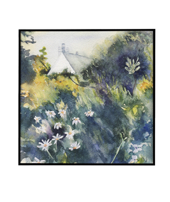 Quadro Decorativo Aquarela Casa na Floresta - Betania Sensini | Arte e Aquarela